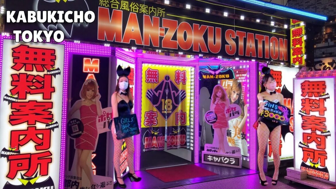 4K Japan Walk - 新宿 歌舞伎町東京 散歩 - Kabukicho Girl Bar - Shinjuku Kabukicho Tokyo at Night Walking Tour