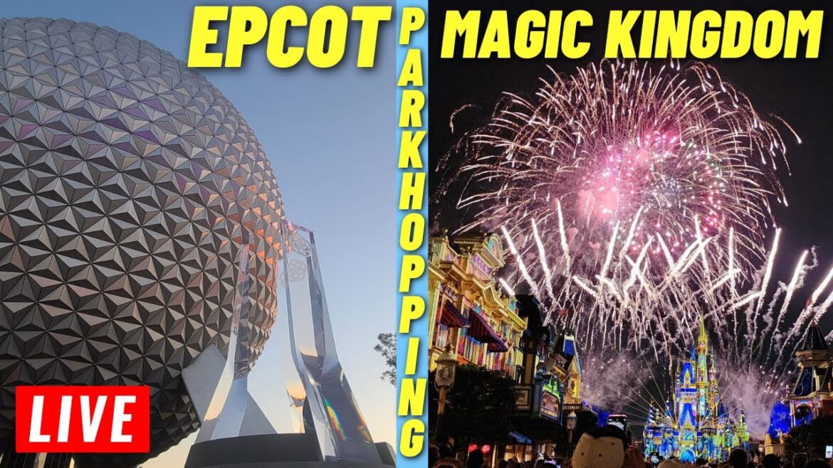 🔴 LIVE: Epcot to Magic Kingdom Wednesday for rides, shows and Fireworks 10/11/23