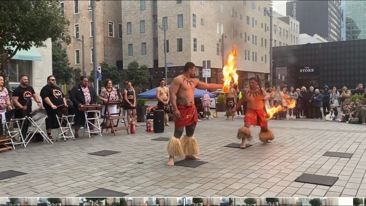 Samoan Dance Late Night Britomart Auckland 🇳🇿LIVE from Aotearoa New Zealand
