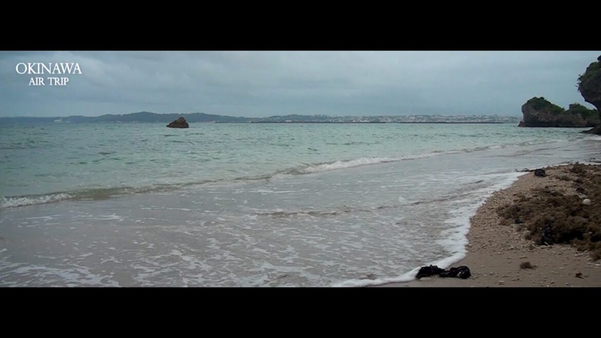 【OKINAWAN NATURAL BEACH 4K 240mins】　中城湾・街近の自然ビーチ　勝連平安名ビーチ＠うるま市勝連