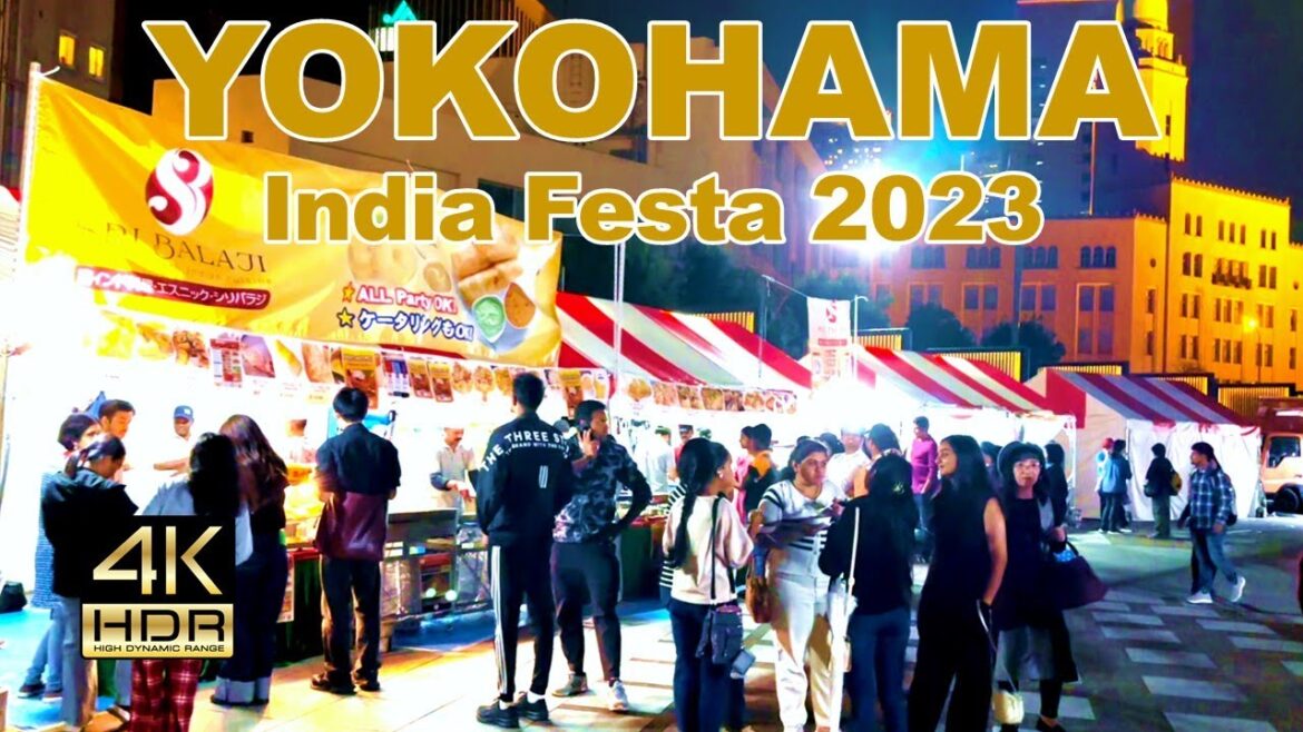 【4K HDR🇯🇵】India Festa "Diwali in Yokohama 2023"