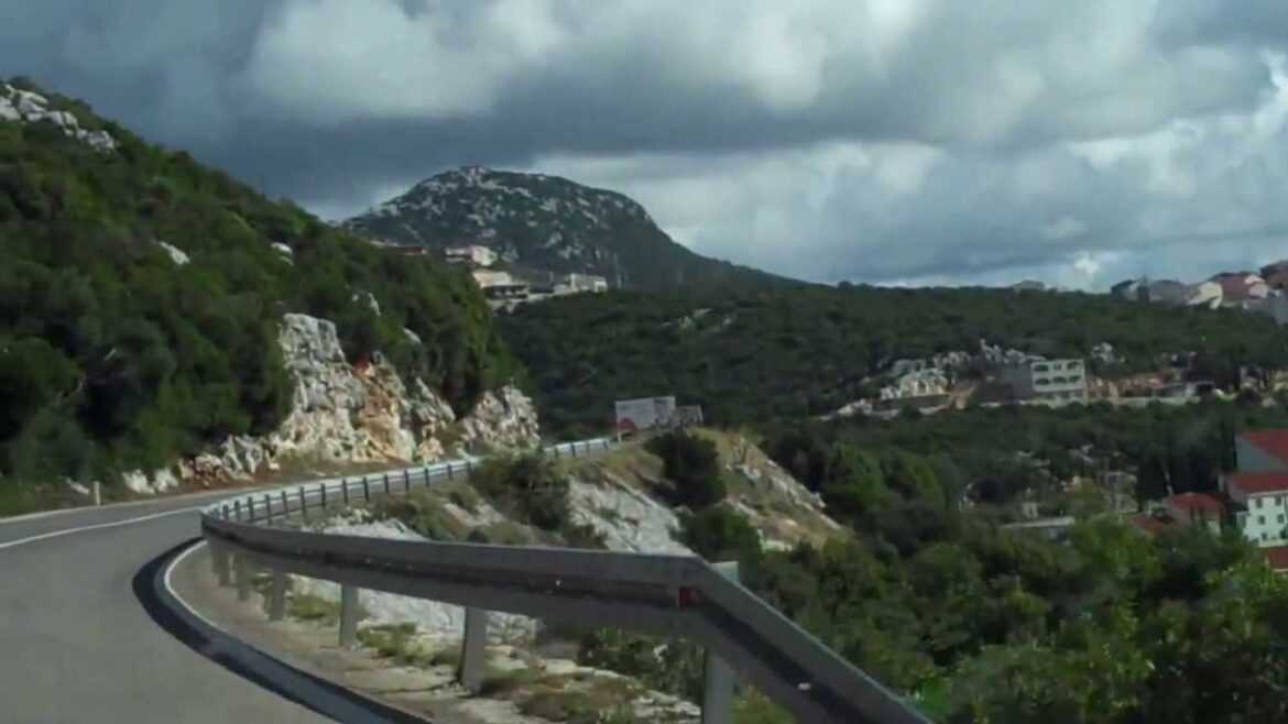 Driving through Neum on the Adriatic Sea