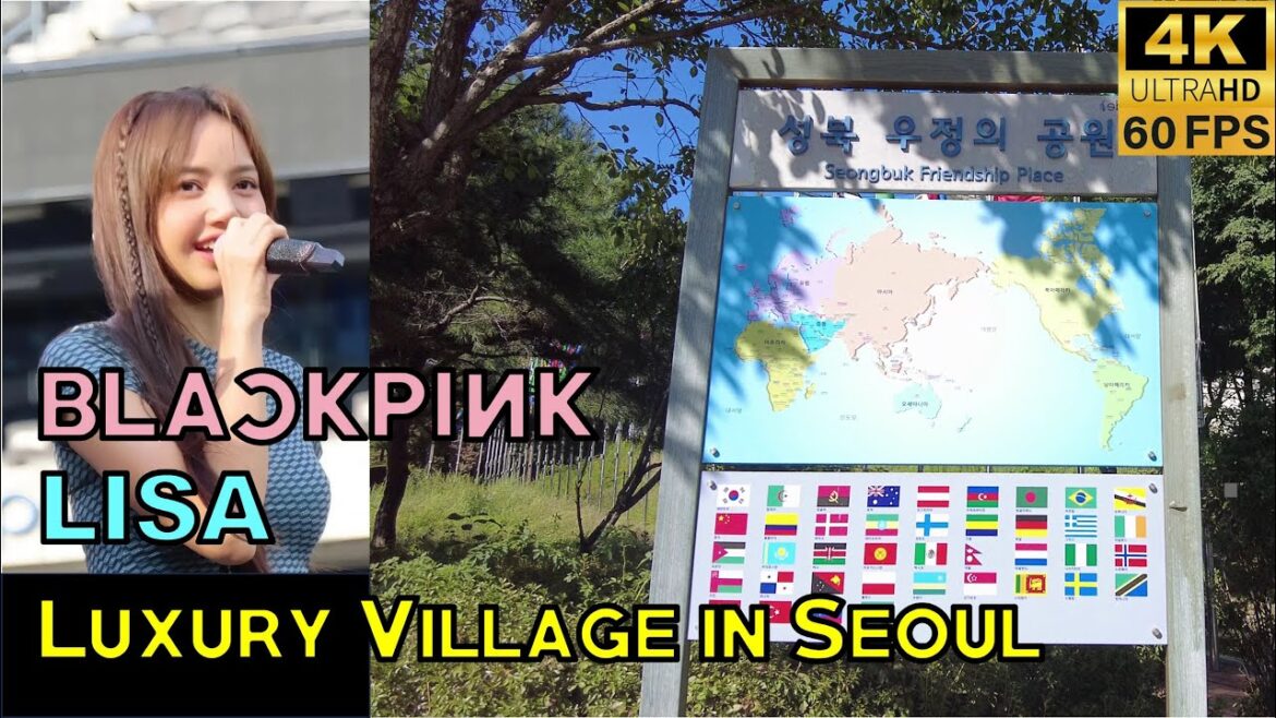 (1/2) Walk & Talk : Luxury Village with BLACKPINK Lisa's House in Northern Part of Seoul [4K]