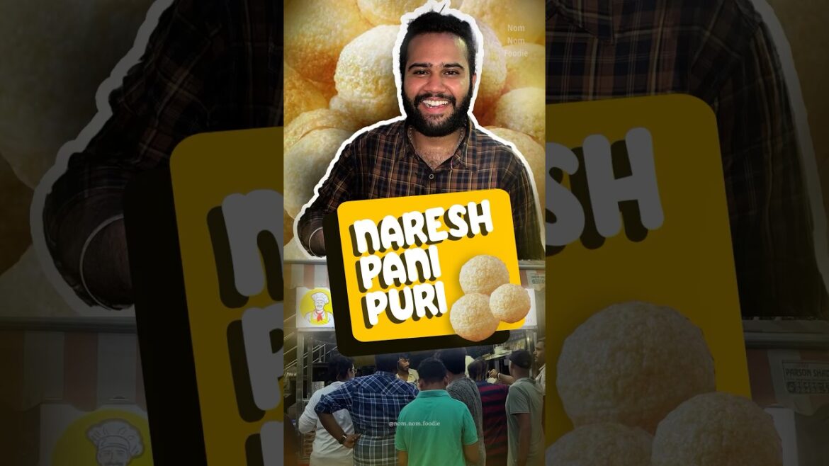 40 Rupees Ki 7 Pieces of Pani Puri ah!? | Naresh Pani Puri, Vijayawada | Nom Nom Foodie