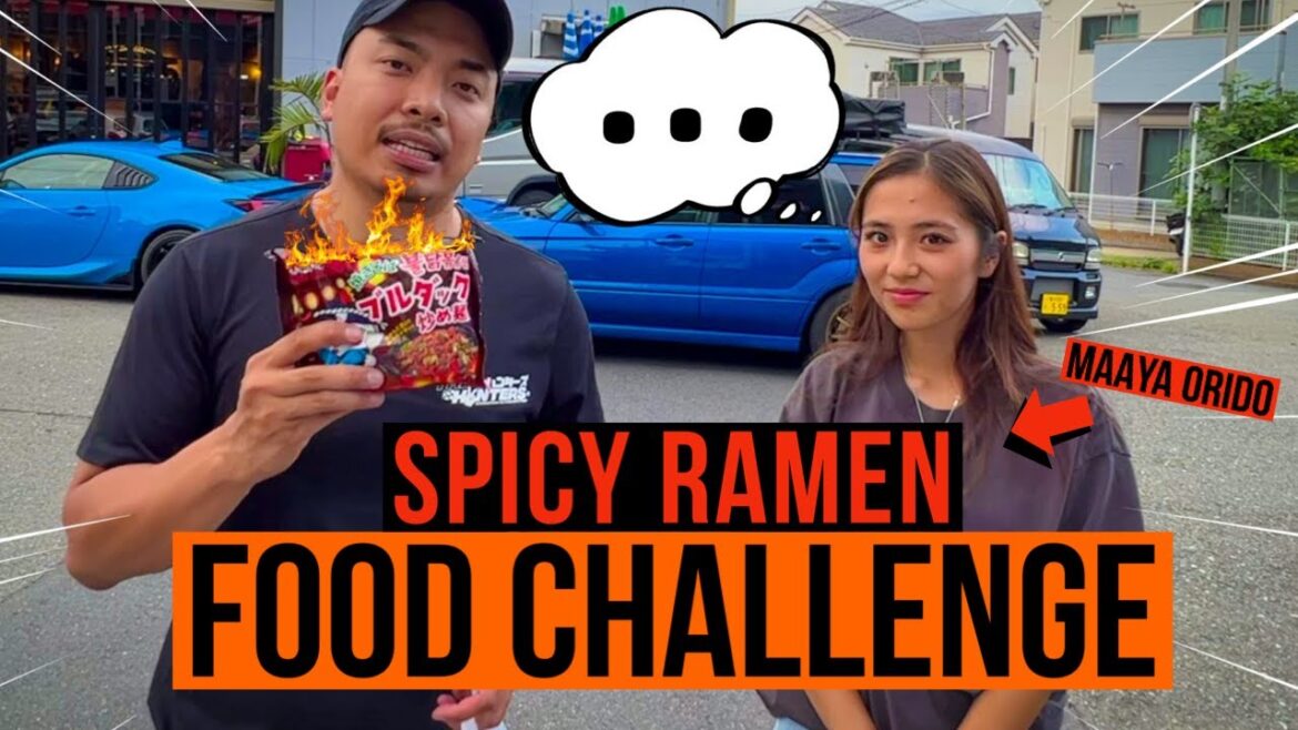 SPICY RAMEN FOOD CHALLENGE feat. Japanese Car Girl Maaya Orido SPICY RAMEN FOOD CHALLENGE feat. Japanese Car Girl Maaya Orido