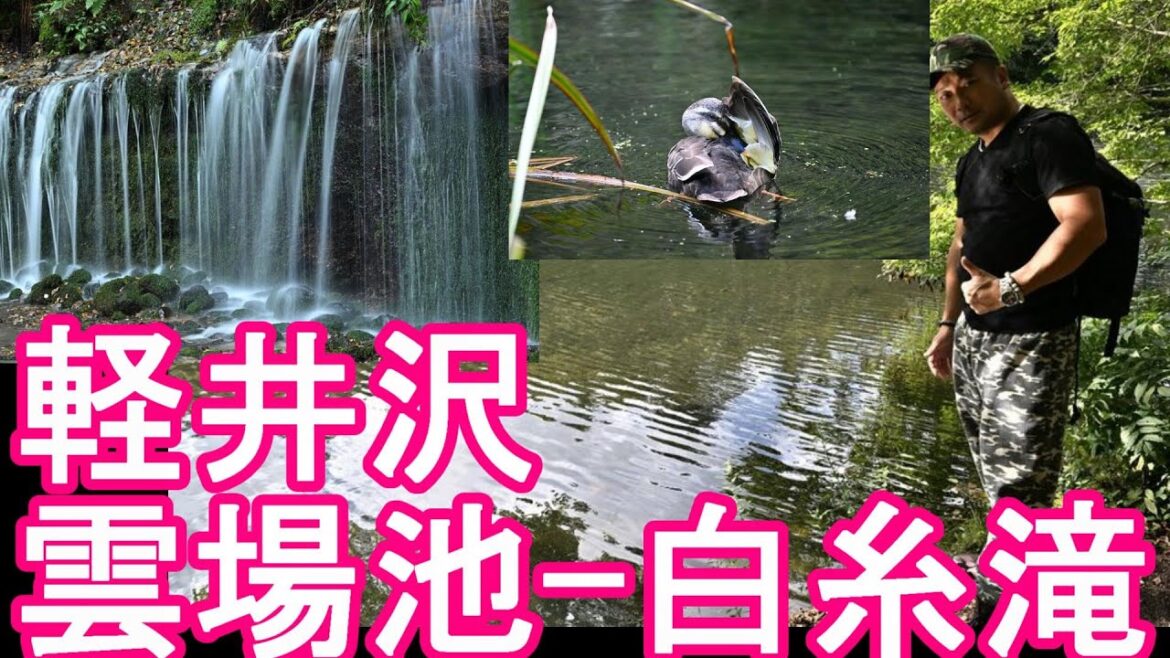 長野県‐軽井沢の名所『雲場池』＆『白糸の滝』信州の大自然満喫！軽井沢駅、旧軽井沢銀座銀座から徒歩圏内の雲場池Kumoba pond and Shiraito falls,Karuizawa,Japan