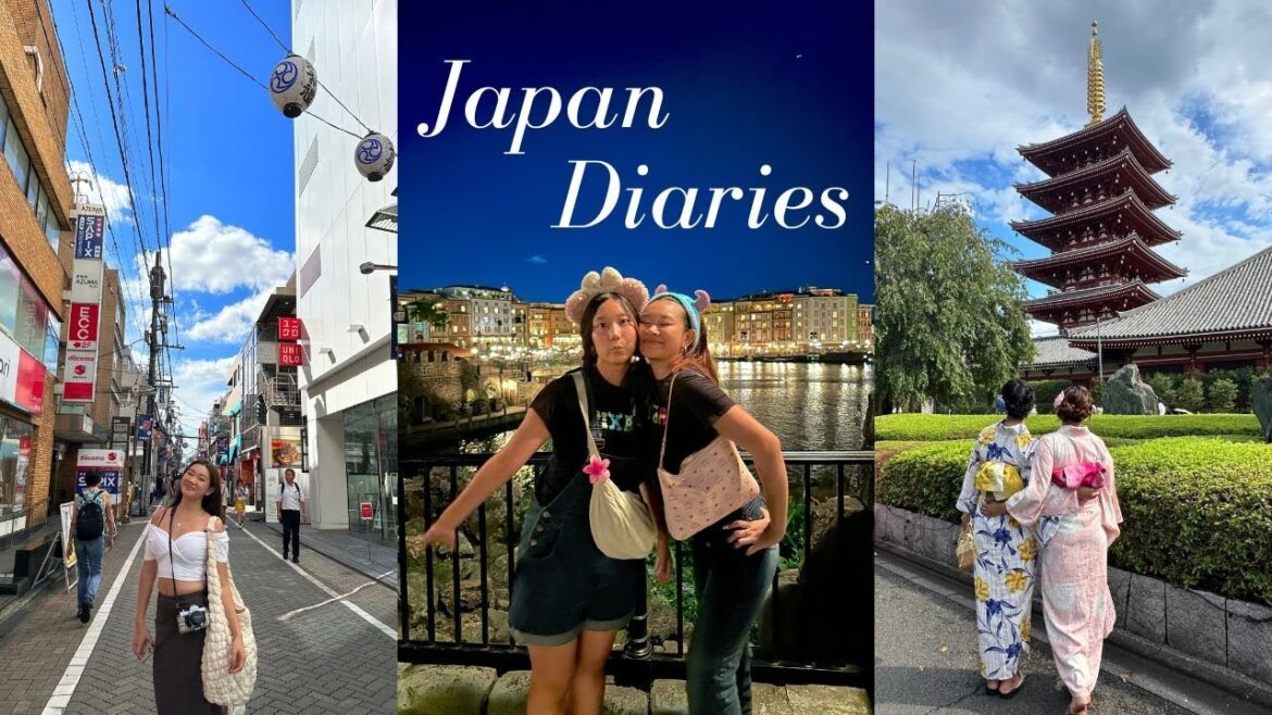 japan vlog: PART 2, traveling to japan alone, tokyo, capybara cafe, tokyo disney sea, yukata, FOOD!!