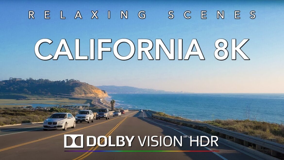 Driving Southern California San Diego Coast in 8K HDR Dolby Vision - Oceanside to Coronado