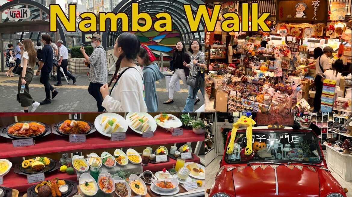 [4K 60fps] 🇯🇵地下街-なんばウォーク(大阪難波) Underground City-Namba Walk, Osaka Walking Tour, October 2023