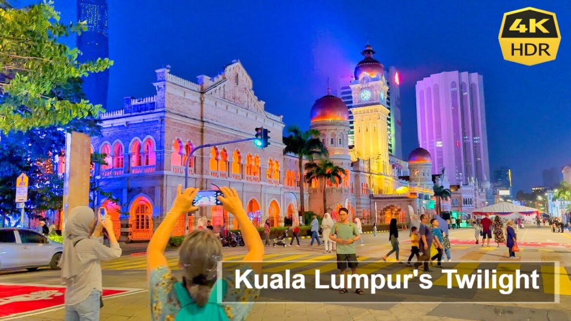 Kuala Lumpur's Twilight Walking [4K HDR 60fps] Malaysia