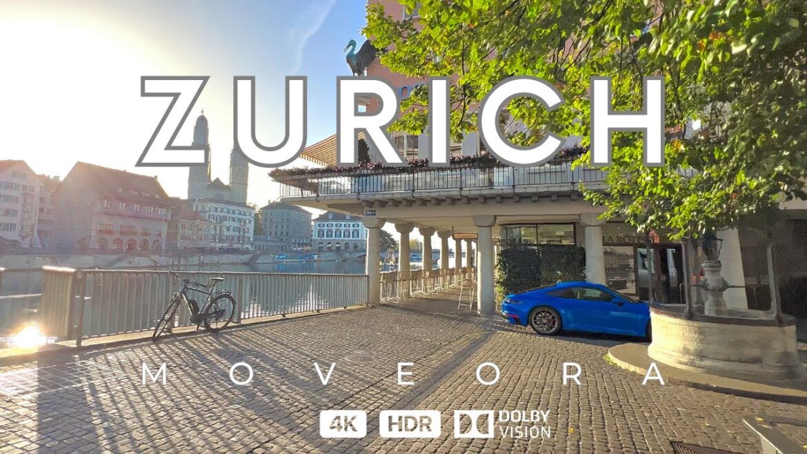 Zurich, Switzerland 🇨🇭 Spectacular Sunrise Walk ☀️ 4k HDR Walking Tour with Captions