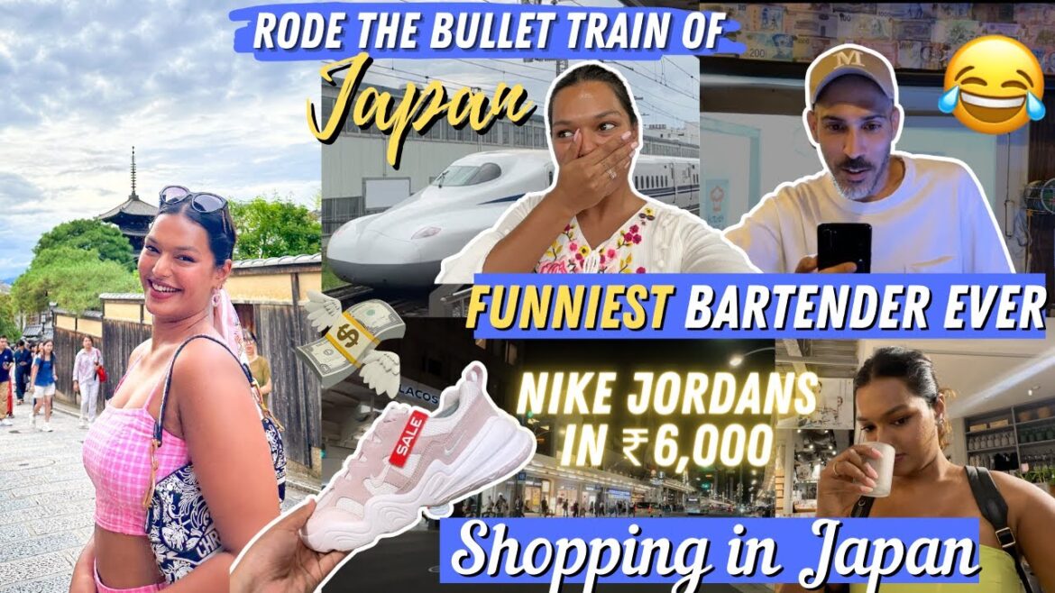 Shopping in Japan! Took a Bullet Train to Kyoto!😍✨ #TravelWSar