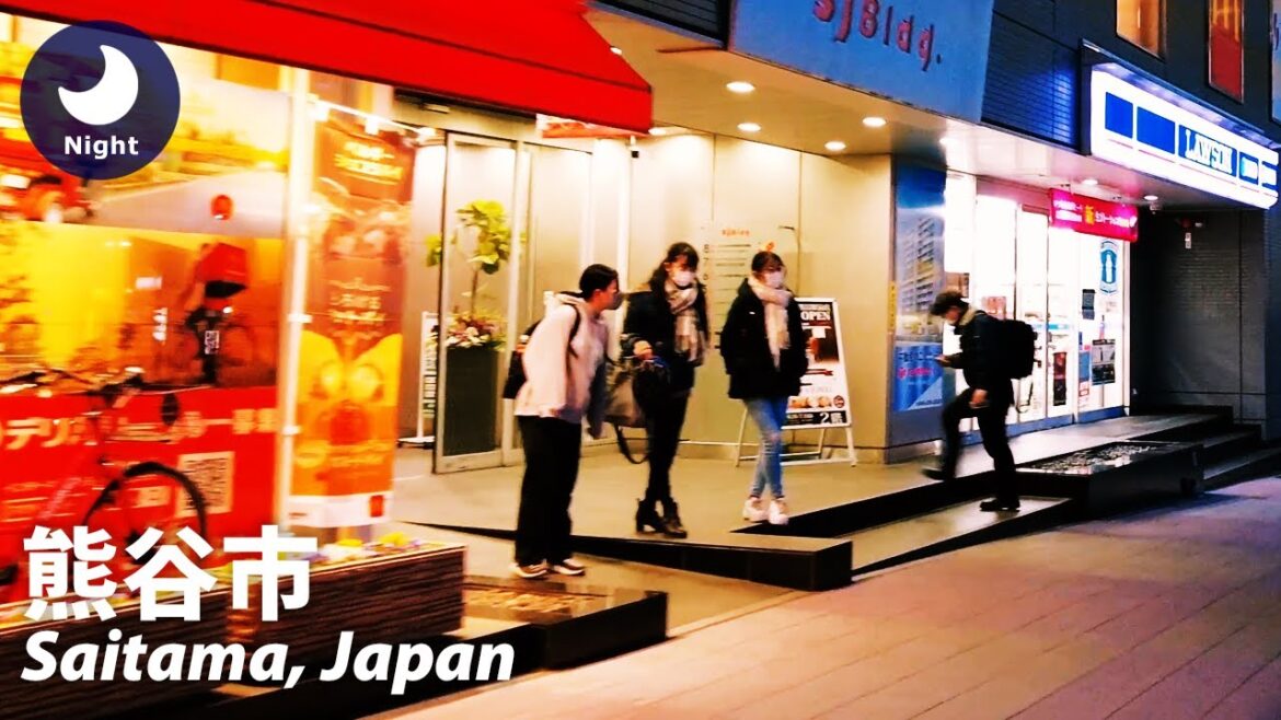 ⁴ᴷ Saitama: Kumagaya (熊谷市) - Japan Walking Tour (January 29, 2022)