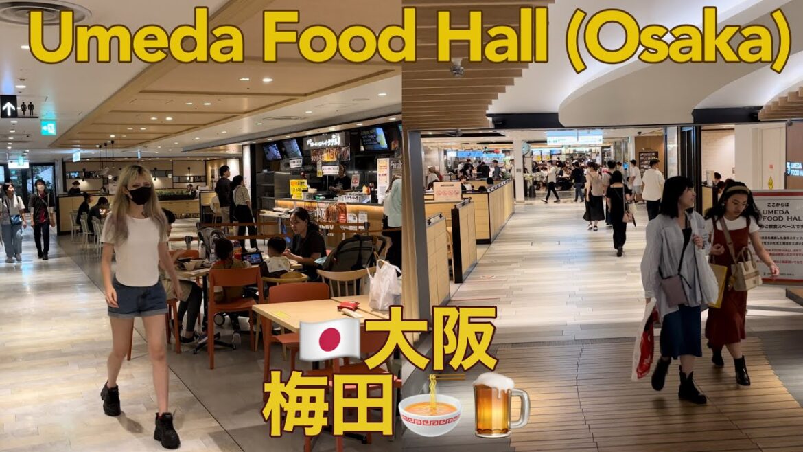 [4K 60fps] 🇯🇵大阪梅田-阪急三番街北館🍜🍺Umeda Food Hall, Hankyu Sanbangai Kitakan, Osaka Walking tour 2023