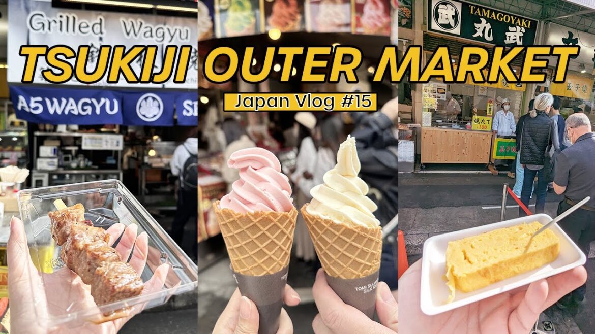 Tokyo Street Food at Tsukiji Outer Market & Toyosu Fish Market 🐟