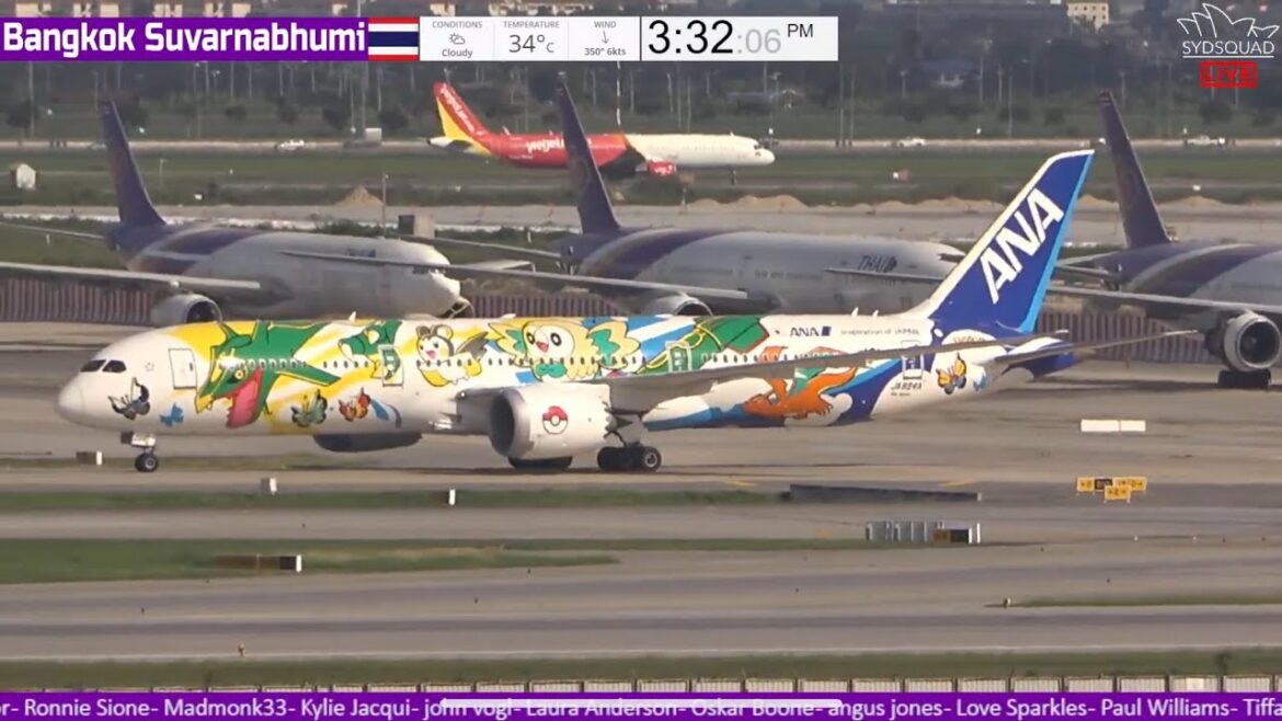 🔴 LIVE - Bangkok Suvarnabhumi Airport Plane Spotting + ATC with Tim!🔴 SydSquad Thailand