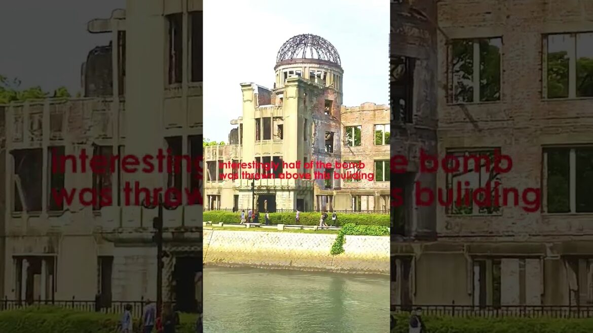 World's first ever atomic. bomb was thrown exactly here in Hiroshima, Japan.