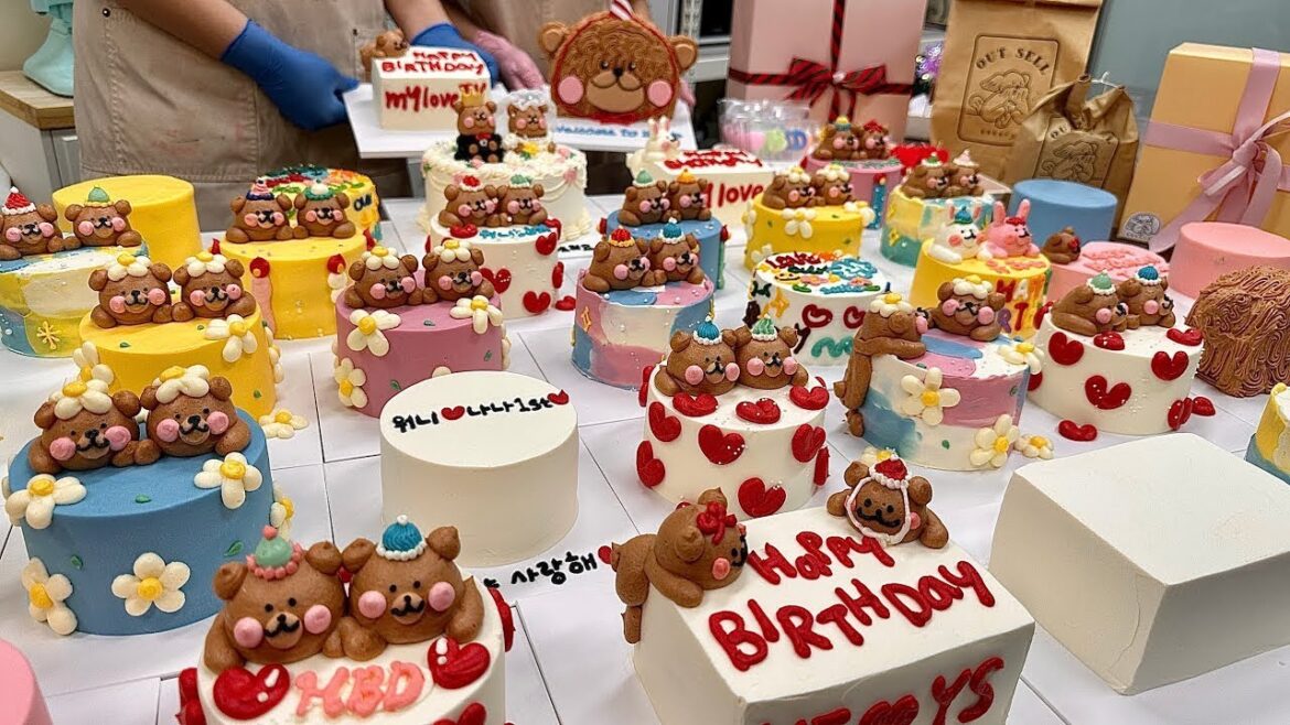 Overwhelming visuals! BEST 4 unique and pretty cakes - Korean Street Food