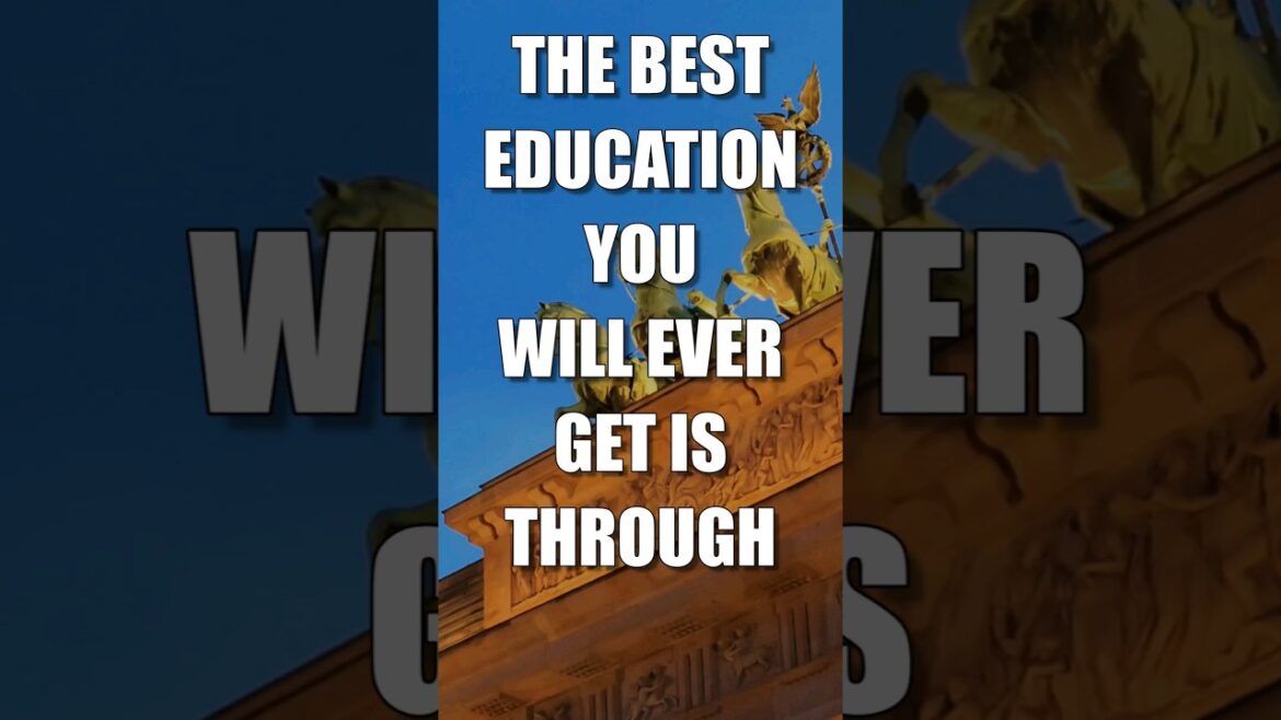 The Best Education You Will Ever Get Is Through Travel 🌍✈️🧳 #travel #education #quotes