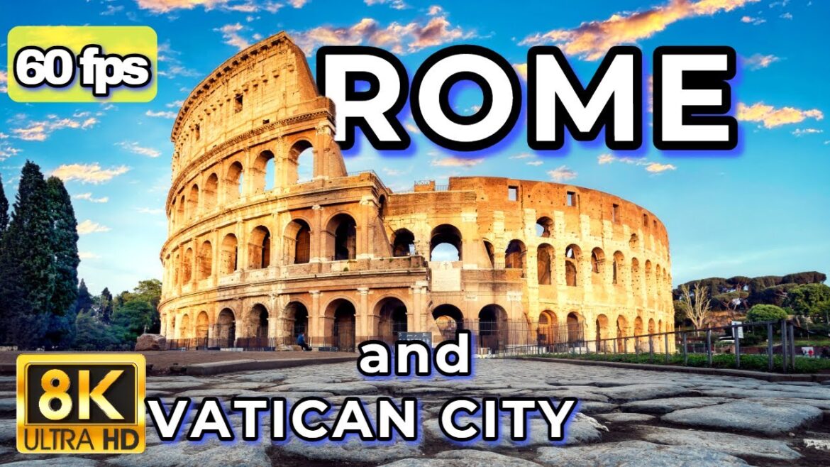 Rome and Vatican City Cinematic Travel Video with Subtitle, 8K 60 fps Rome and Vatican City Cinematic Travel Video with Subtitle, 8K 60 fps