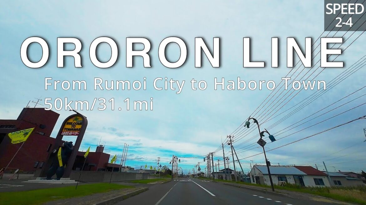 [北海道ドライブ]  留萌市→羽幌町 50km/31.1mi