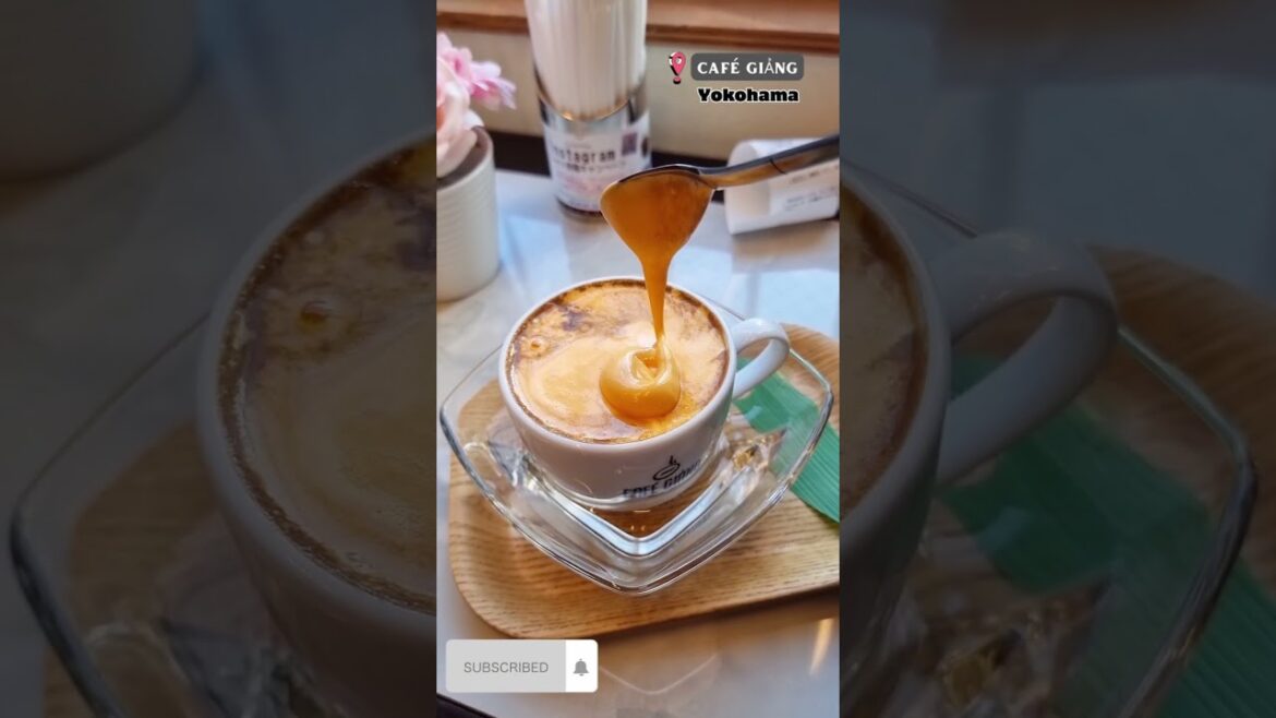 Cafe Giang delicious "Egg coffee" - Yokohama #shorts