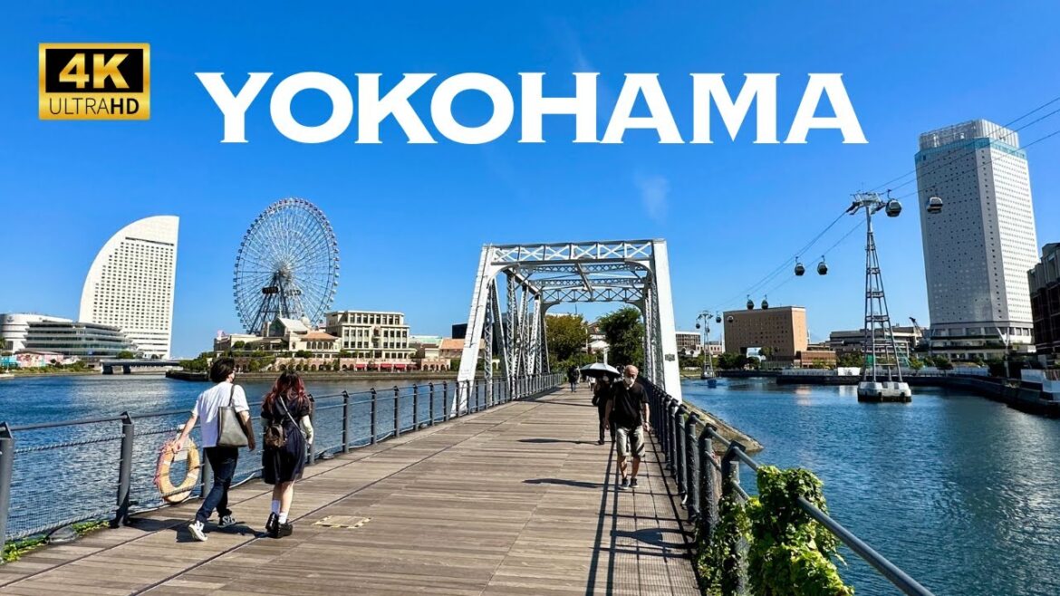 [4K] YOKOHAMA near TOKYO, Beautiful city by the sea🇯🇵🐧 Nonstop Walking Tour / 快晴の横浜 桜木町 中華街 山下公園 散歩