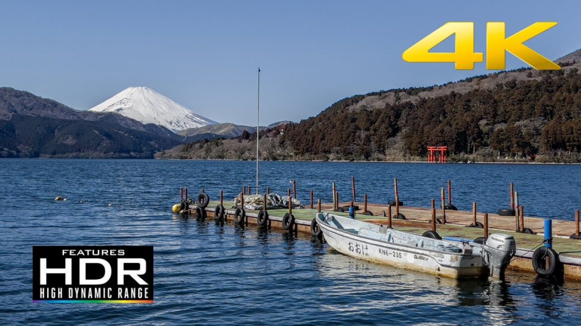 🗻 [4K HDR] Walking By Lake Ashi in Hakone | Stunning View Of Mount Fuji 🤩