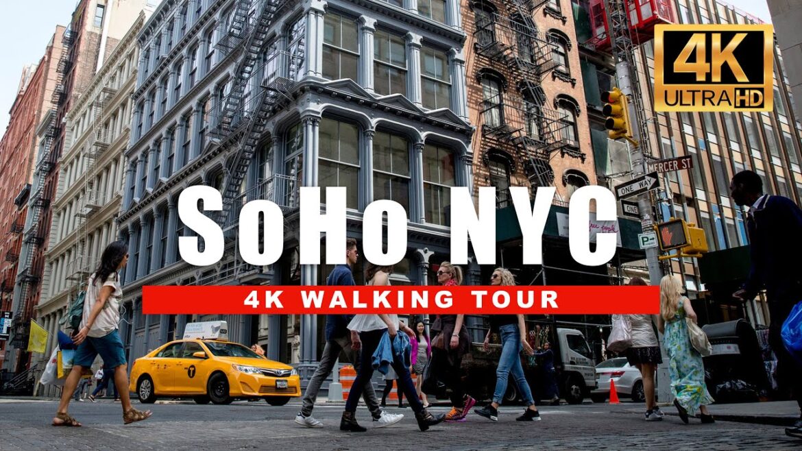 🇺🇸 New York City Virtual Walking Tour - New York 4K Walk - Soho Manhattan Tour [4K HDR - 60fps]