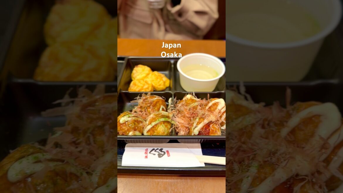 Osaka Takoyaki - Japan[4K 60fps] #japanesefood #walkingtour