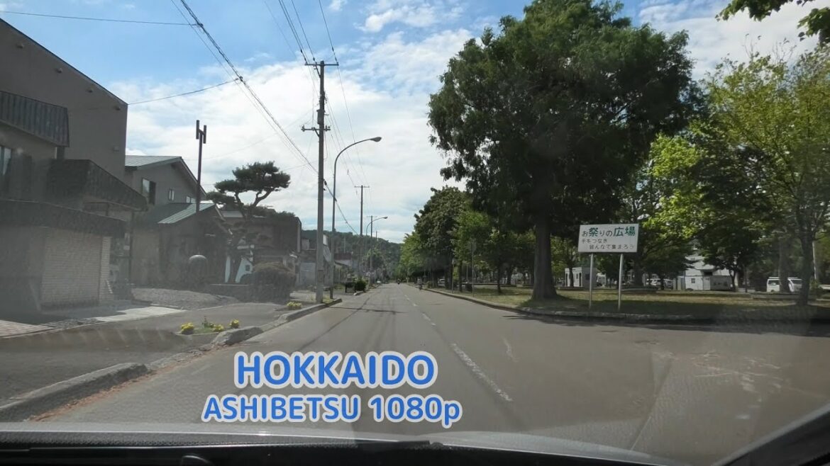 北大通 [ #芦別市  4K/30p 車載動画 全線ドライブ]：国道38号・国道452交点～さつき通交点