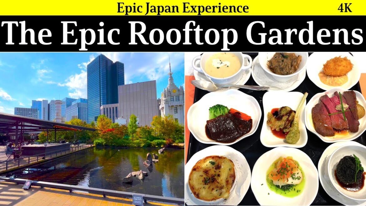 4K Japan Travel: The Epic Rooftop Gardens where adults can enjoy!