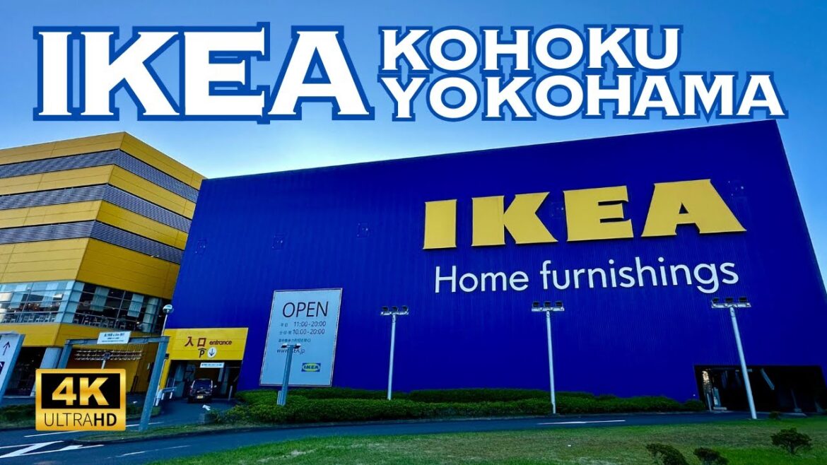 [4K] IKEA Kohoku Near TOKYO 🇯🇵🐧 Nonstop Walking Tour / イケア 港北 横浜 散歩