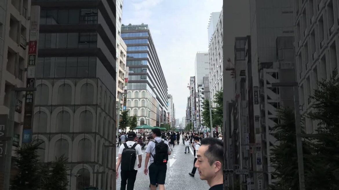 Japan Evening Walk in Tokyo - GINZA