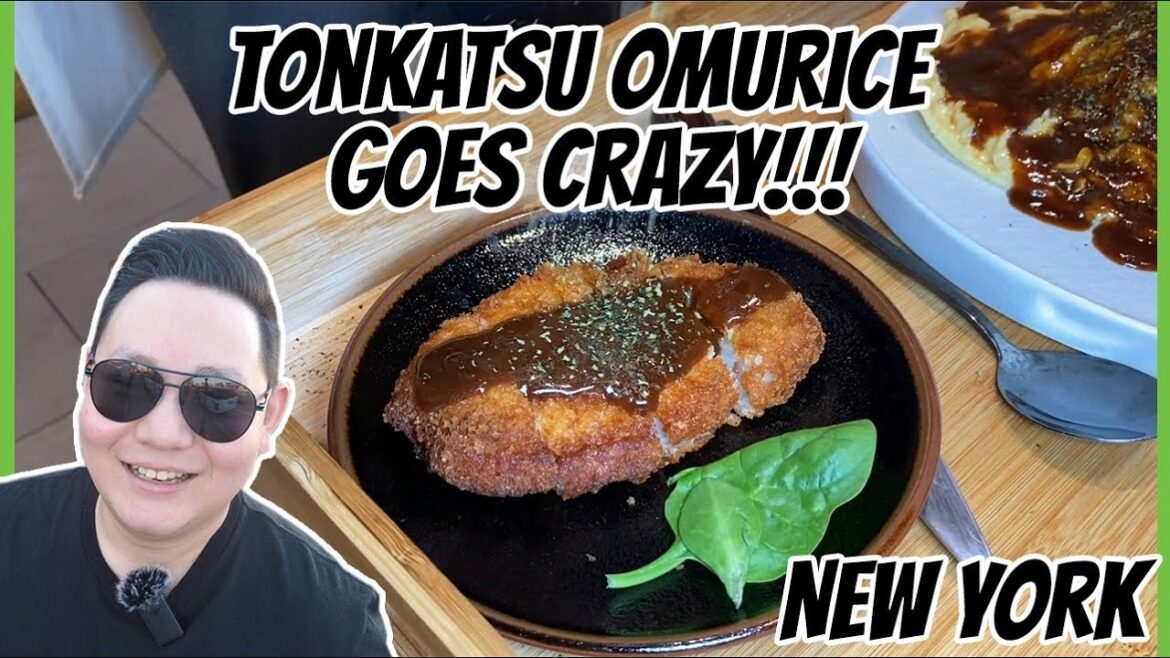 Trying Tonkatsu Omurice in New York for the FIRST TIME | Kyuramen