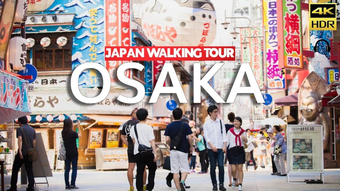 大阪散歩旅行 - Osaka Shinsekai Travel Street Food Sunny ☀️day Walking 2023 - 4K HDR Japan Walk