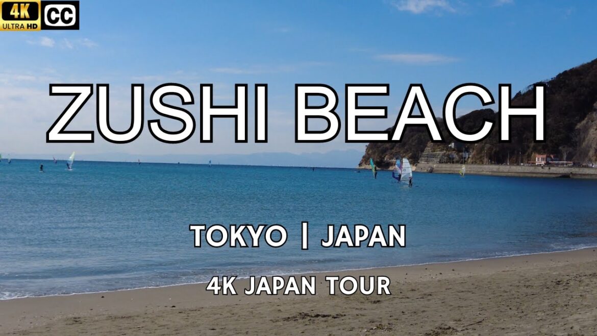 [4K] Japan Walk Tour | Zushi Beach | Tokyo | Japan