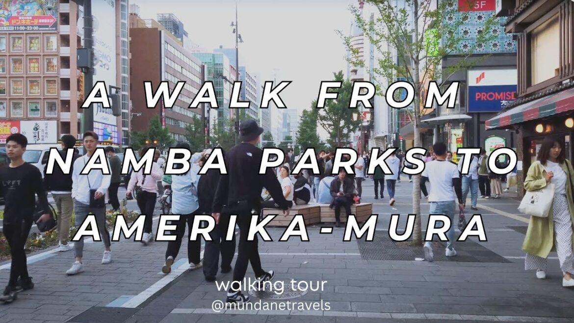 4K Osaka Walking Tour: Namba to Dotonbori to Amerika-mura | Filipino Perspective | Osaka, Japan