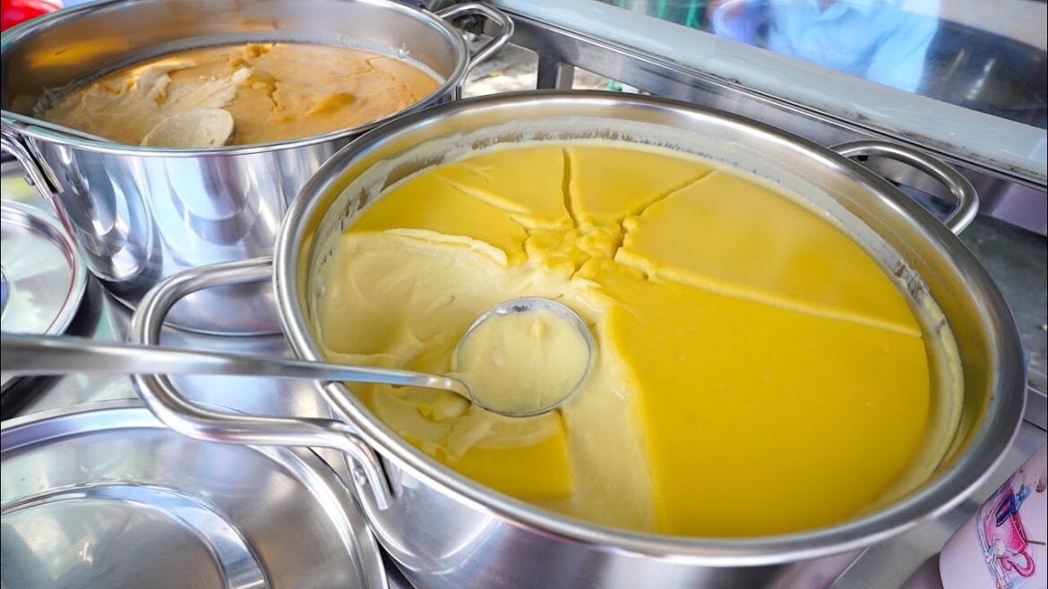 Xe sữa đậu sạch nhất miền tây, bộ nồi nấu đậu sáng bóng như gương