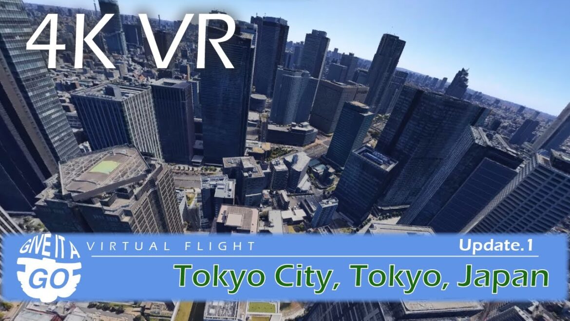4K VR - (update) Sightseeing Flight in Tokyo, Tokyo, Japan - Virtual Scenic Flight 015.u1