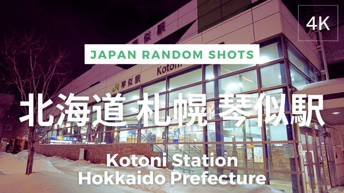 [4K] Kotoni Station, Sapporo, Hokkaido, Japan | 日本 北海道 札幌 琴似駅 | Feb 2023