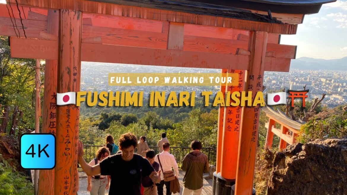 🇯🇵⛩️Fushimi Inari Taisha- Full Loop Walking Tour AMSR Kyoto Japan - DJI osmo pocket| Japan Travel