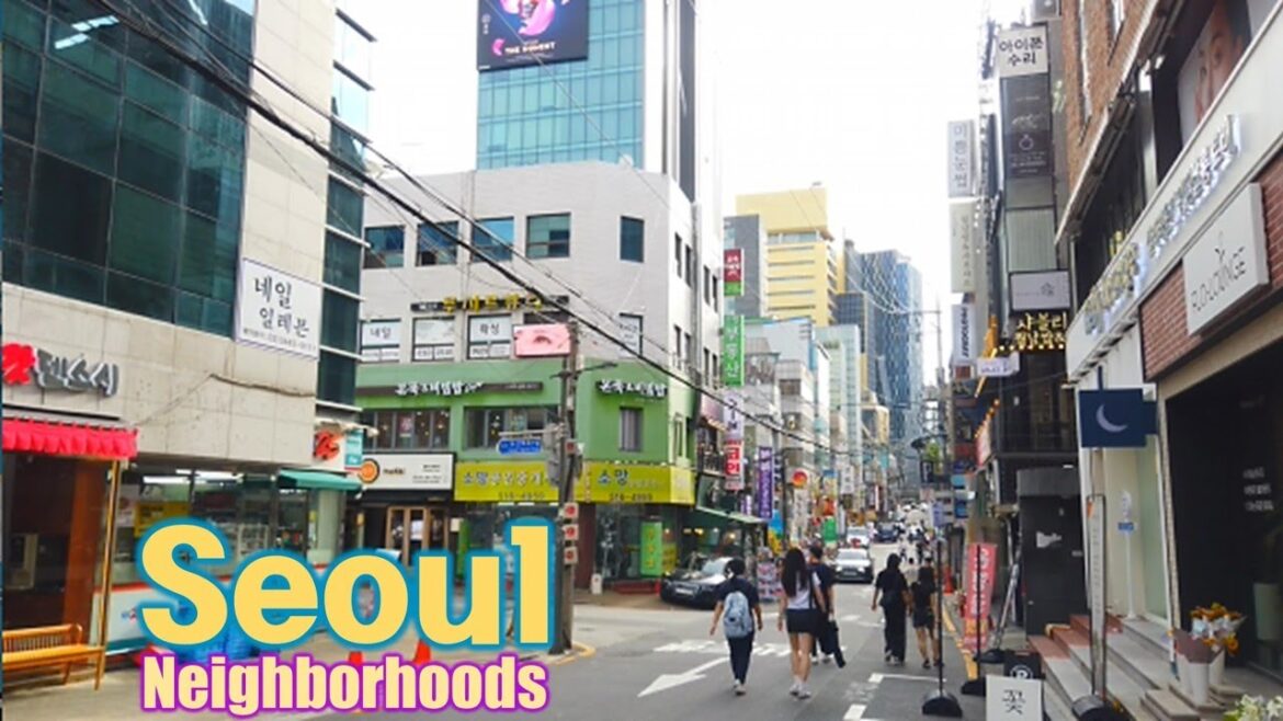Seoul, Korea, Gangnam - Walking Tour of Neighborhood - 4K - Sinsa-dong [Gangnam-gu 3] 3(3)-5
