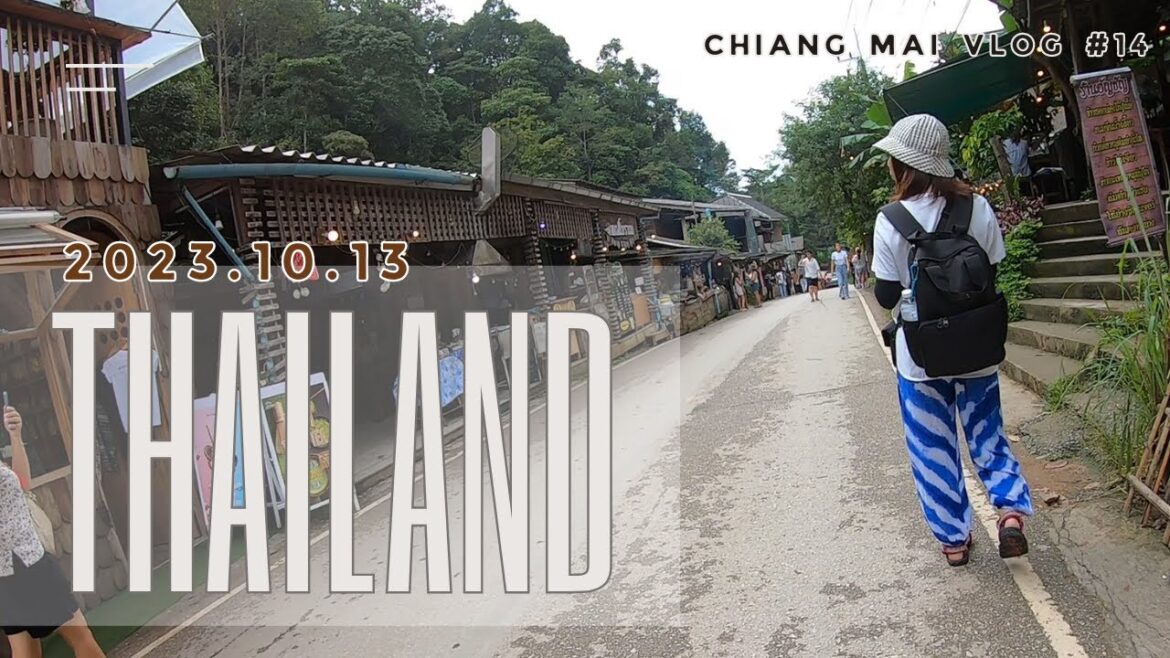 【Thailand life 🇹🇭 タイ生活 EP14】ミニバスで行くチェンマイの小さな村！｜チェンマイ日常生活｜朝ごはん｜メーガンポーン村｜旧市街