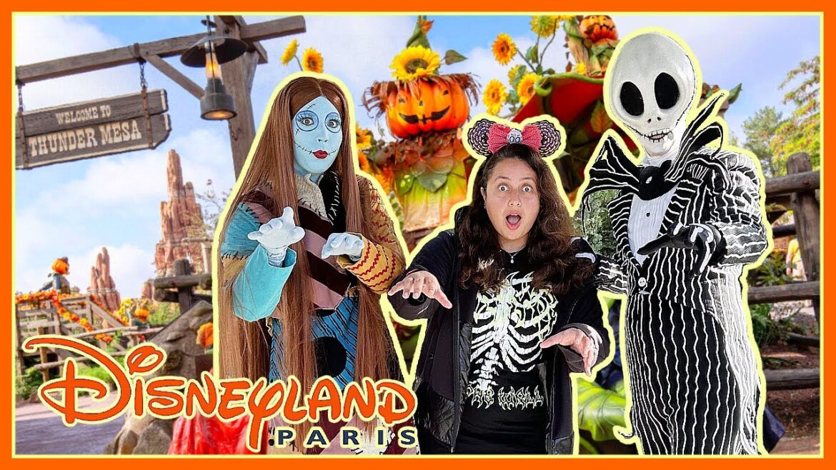 Halloween Fun at DISNEYLAND PARIS | Meeting JACK & SALLY, Trying Halloween FOOD & More!