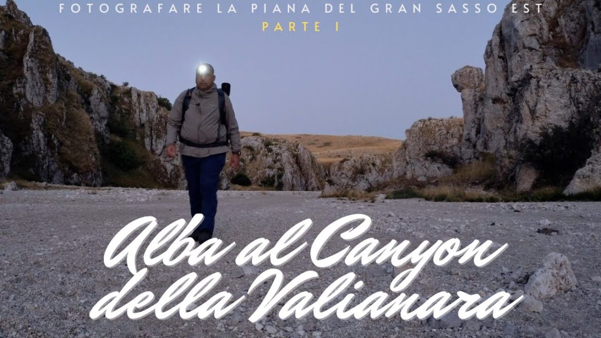 Fotografare la piana del Gran Sasso Est - parte 1: alba al Canyon della Valianara [ENG-SPA subs]