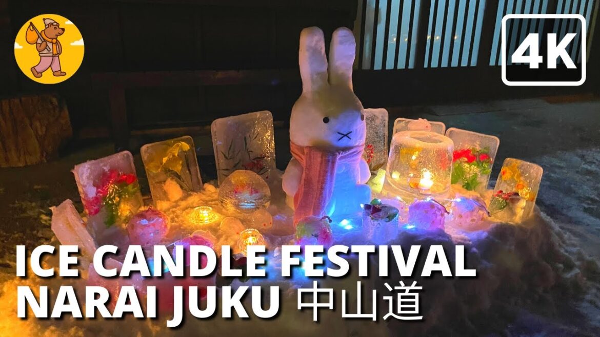 奈良井宿アイスキャンドル祭り | NaraiJuku Ice Candle Festival 2023 4K Walking Tour 奈良井宿アイスキャンドル祭り | NaraiJuku Ice Candle Festival 2023 4K Walking Tour