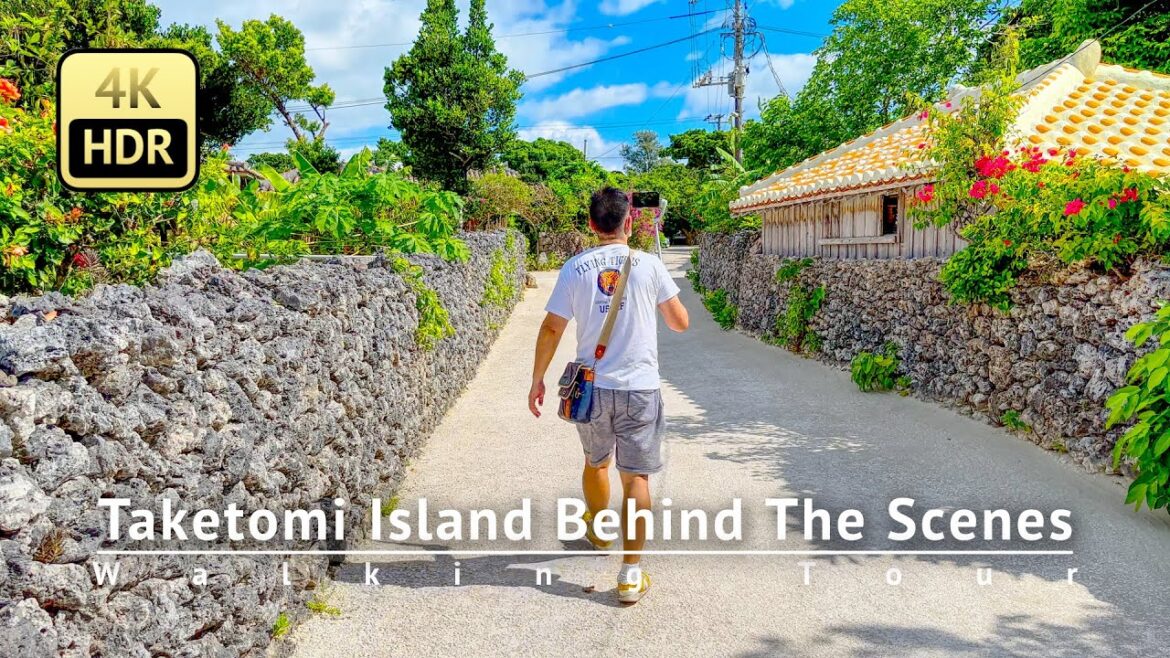 Taketomi Island Behind The Scenes & Walking Tour - Okinawa Japan [4K/HDR]