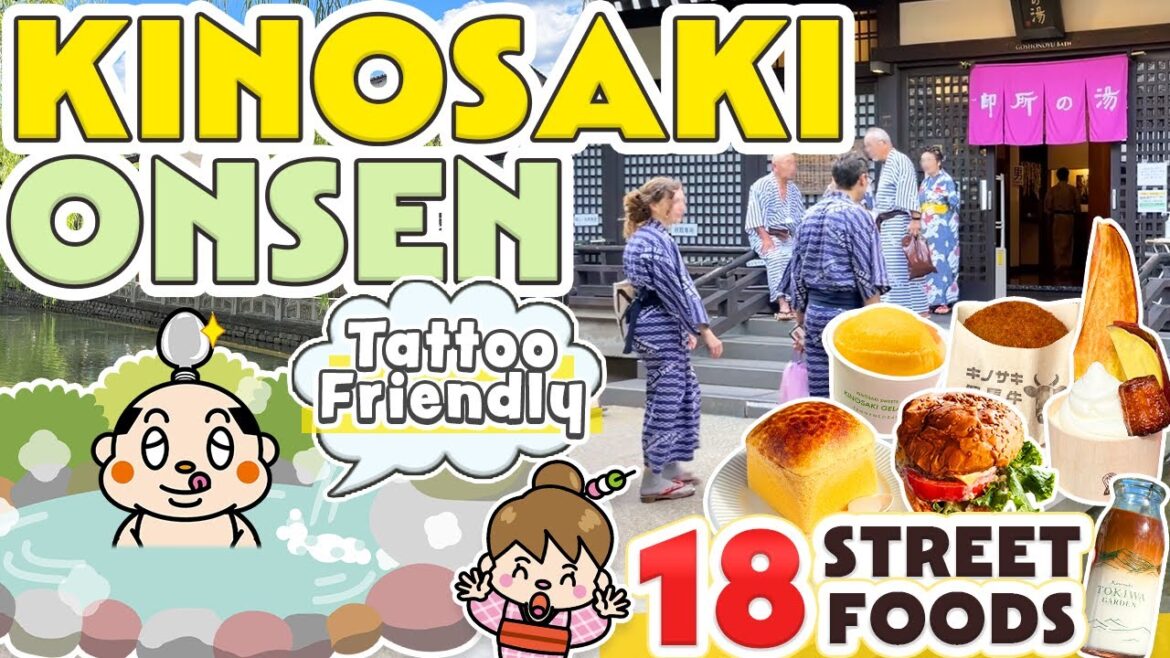 Kinosaki Onsen Japan Street Food Travel Vlog / Tattoo Friendly Onsen
