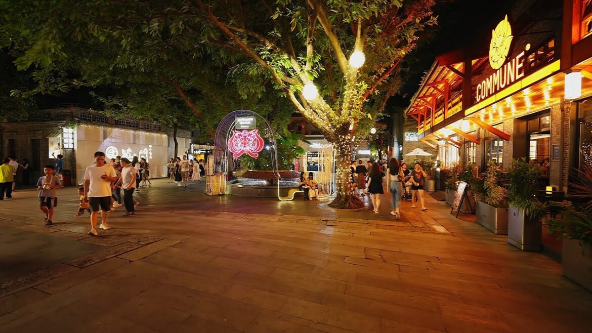 4K Foshan Walking Tour, Center of Lingnan culture,  China丨City Sounds丨Relaxing Walk